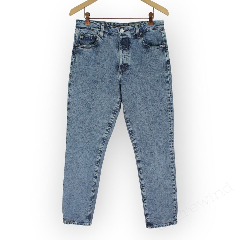 AG Jeans Alexxis 30 Moonwash Lake Effect High Waist Slim Fit Japanese Denim
